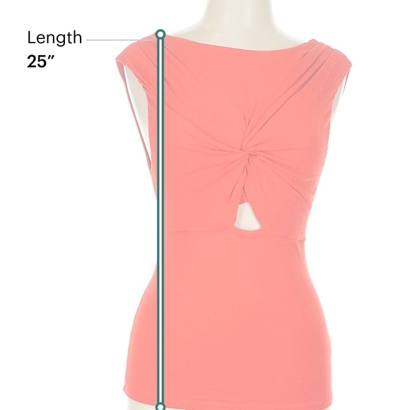 Free People Bright Red Twist-Back Tank Top - Picture 3 of 5